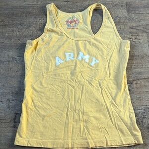 Vintage Delta Yellow ARMY Tank Top